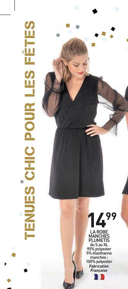 la robe manches plumetis