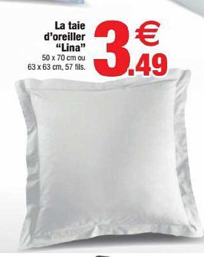 la taie d'oreiller lina