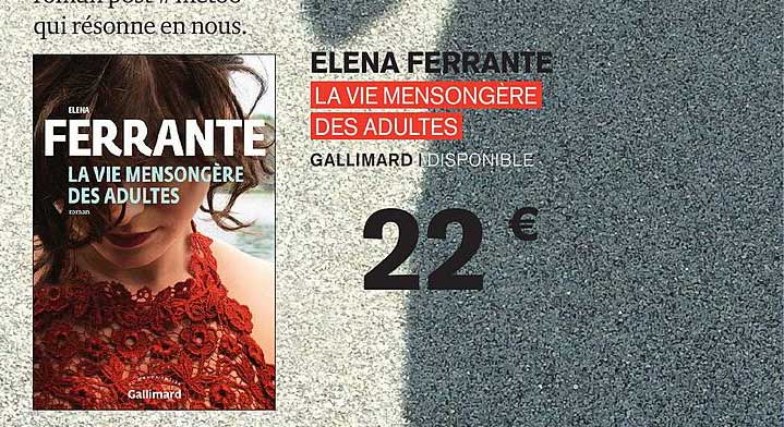 la vie mensongère des adultes elena ferrante