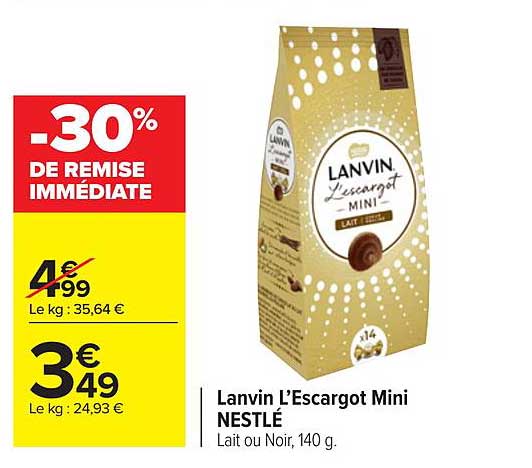 lanvin l'escargot mini nestlé