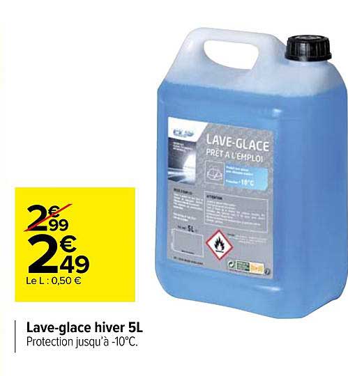 lave-glace hiver 5l
