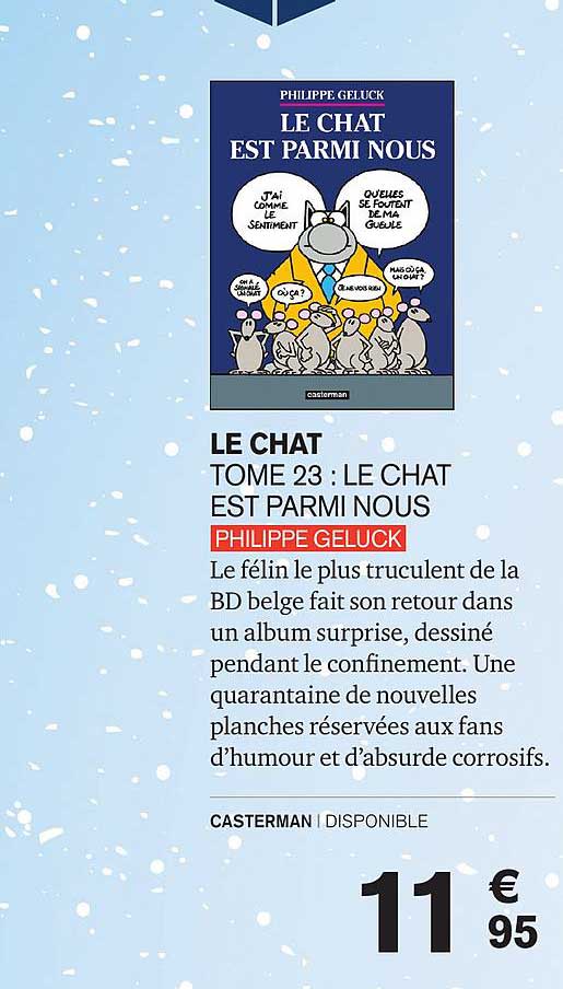 le chat tome 23 : le chat est parmi nous philippe geluck