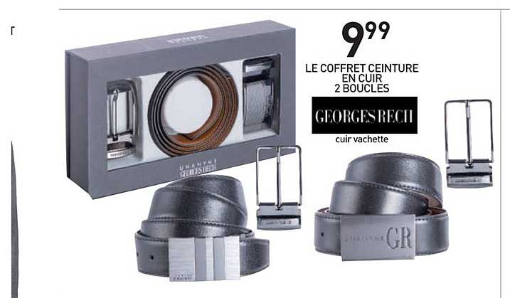 le coffret ceinture en cuir 2 boucles georges rech