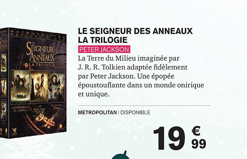 le seigneur des anneaux la trilogie peter jackson