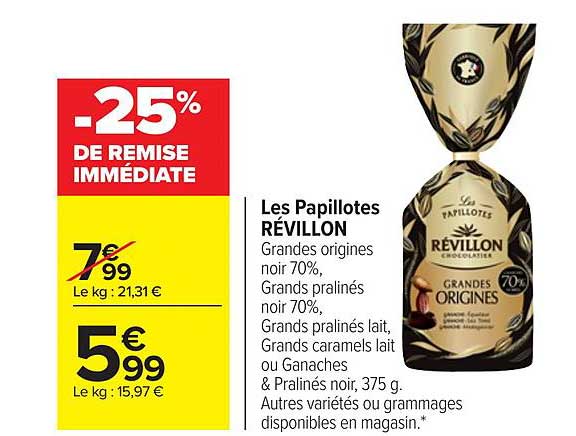 les papillotes révillon