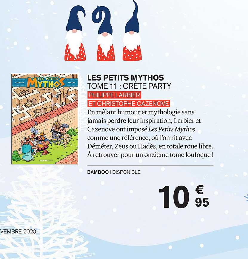 les petits mythos :crète party tome 11 philippe larbier et christophe cazenove