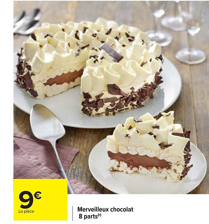 merveilleux chocolat 8 parts