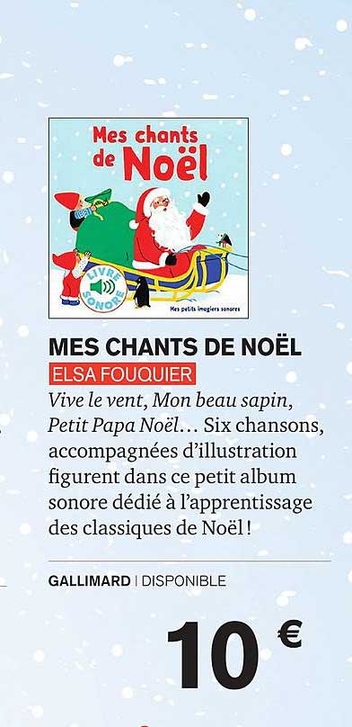 mes chants de noël elsa fouquier