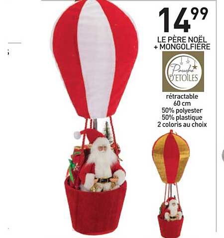 père noël +  mongolfière