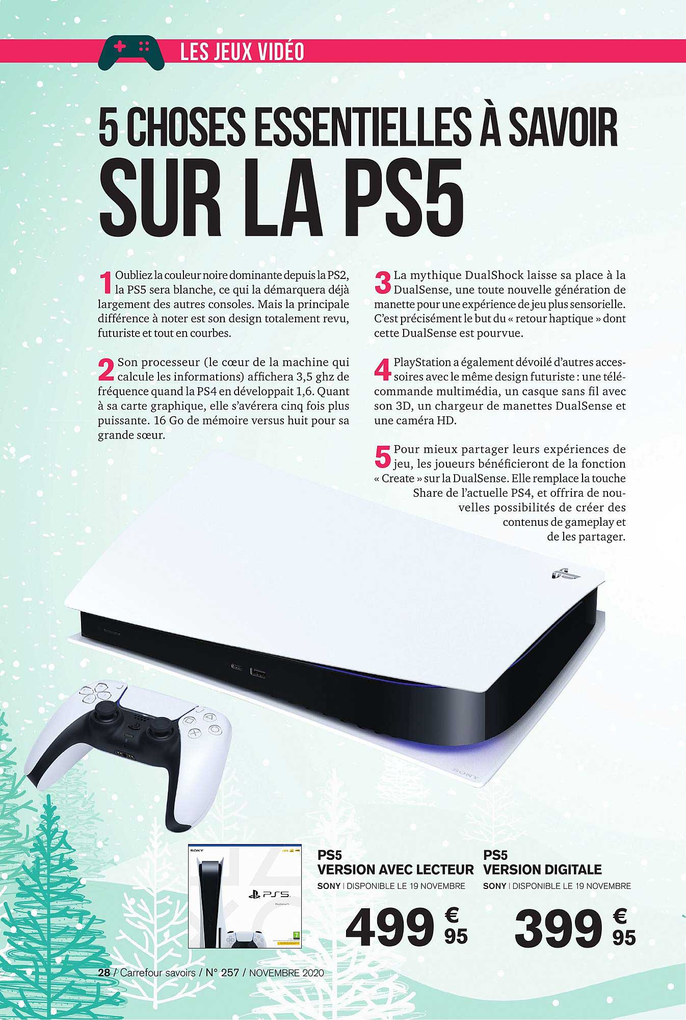 ps5 version avec lecteur, ps5 version digitale