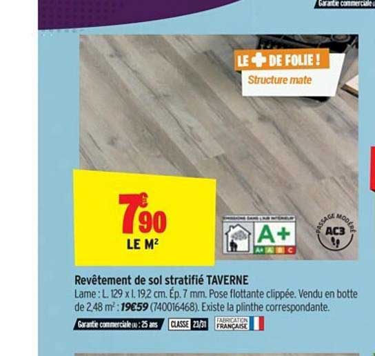 revêtement de sol stratifié taverne