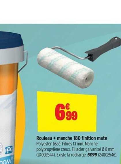 rouleau + manche 180 finition mate