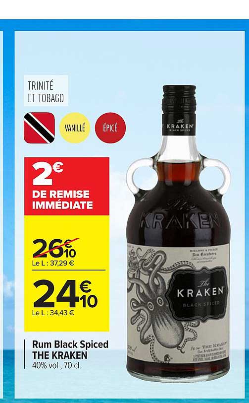 rum black spiced the kraken