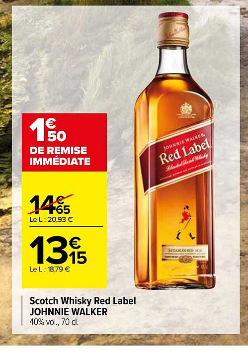 scotch whisky red label johnnie walker