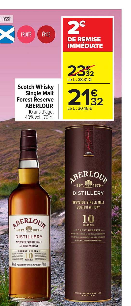 Scotch Whisky Single Malt Forest Reserve Aberlour