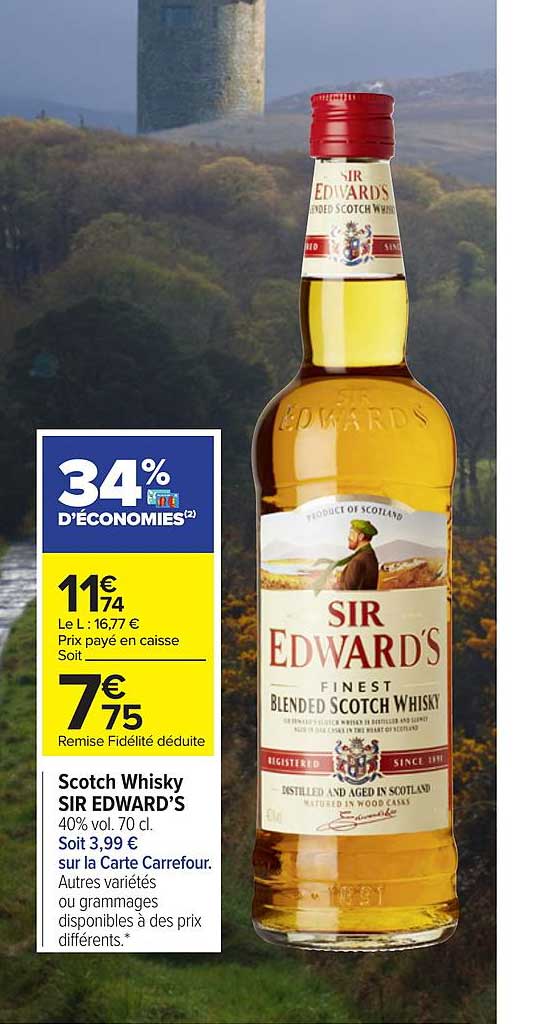 scotch whisky sir edward's