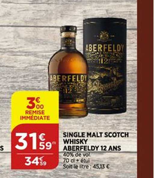 single malt scotch whisky aberfeldy 12 ans