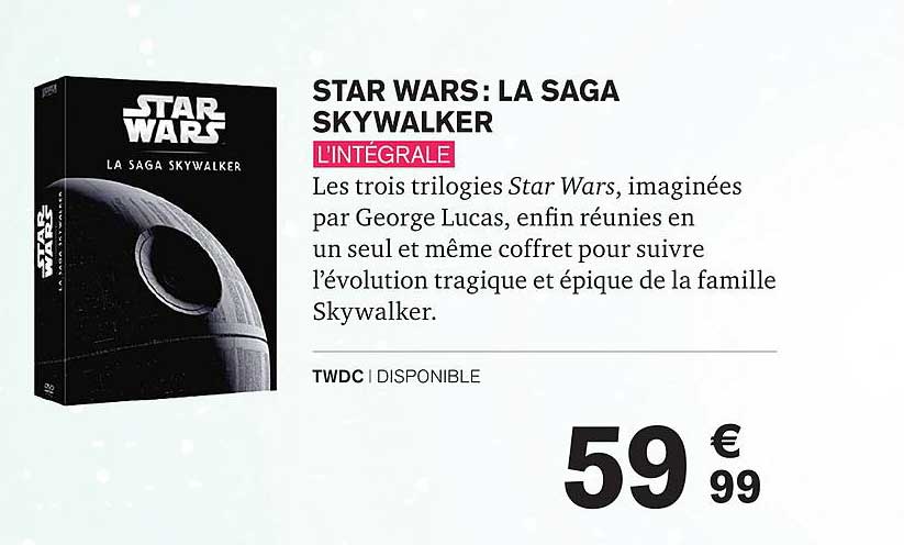 star wars : le saga skywalker l'intégrale