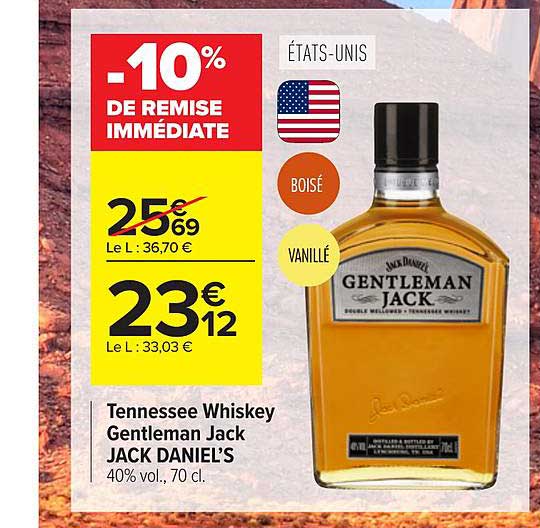 Tennessee Whiskey Gentleman Jack Jack Daniel's