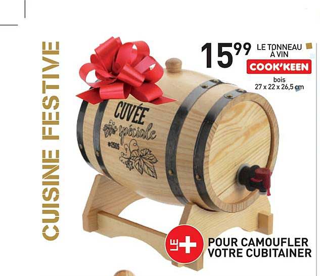 tonneau à vin cook'keen