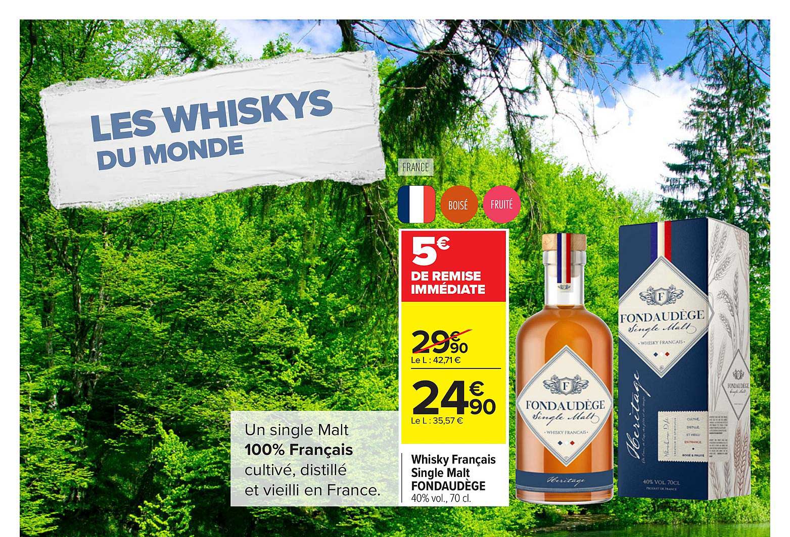 Whisky Français Single Malt Fondaudège