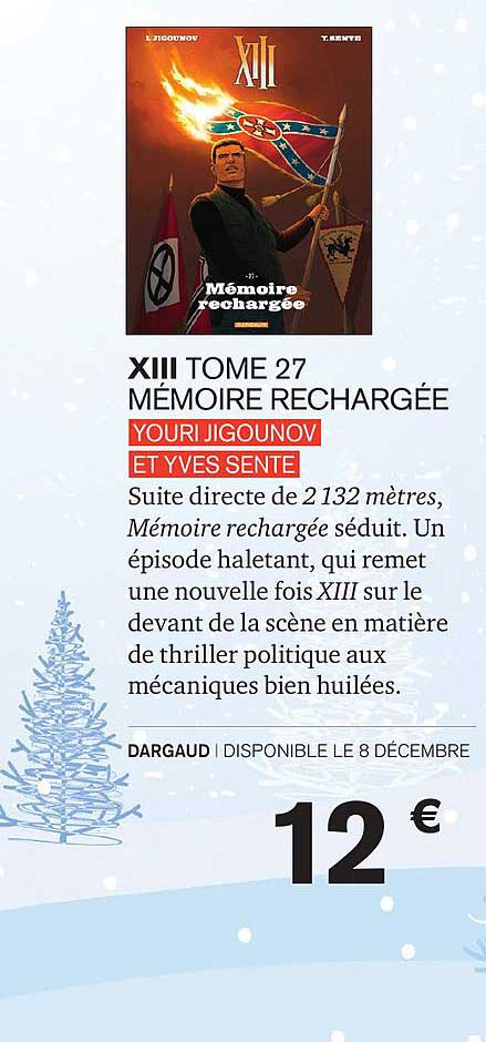 xiii : mémoire rechargée tome 27 youri jigounov et yves sente