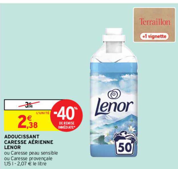 Adoucissant Caresse Aérienne Lenor