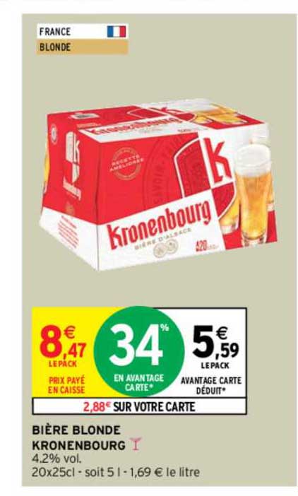 Bière Blonde Kronenbourg