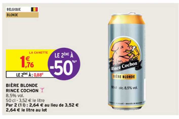 bière blonde rince cochon
