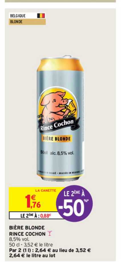 bière blonde rince cochon