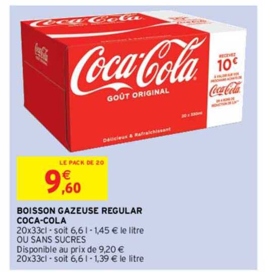 boisson gazeuse regular coca-cola