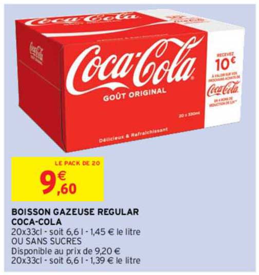 boisson gazeuse regular coca-cola
