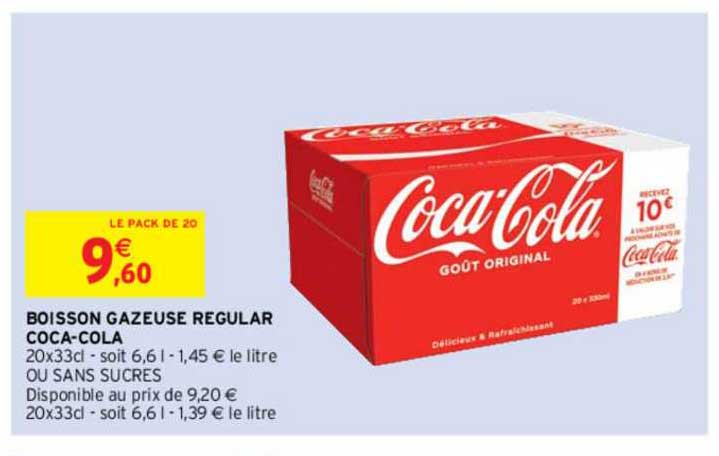 boisson gazeuse regular coca-cola