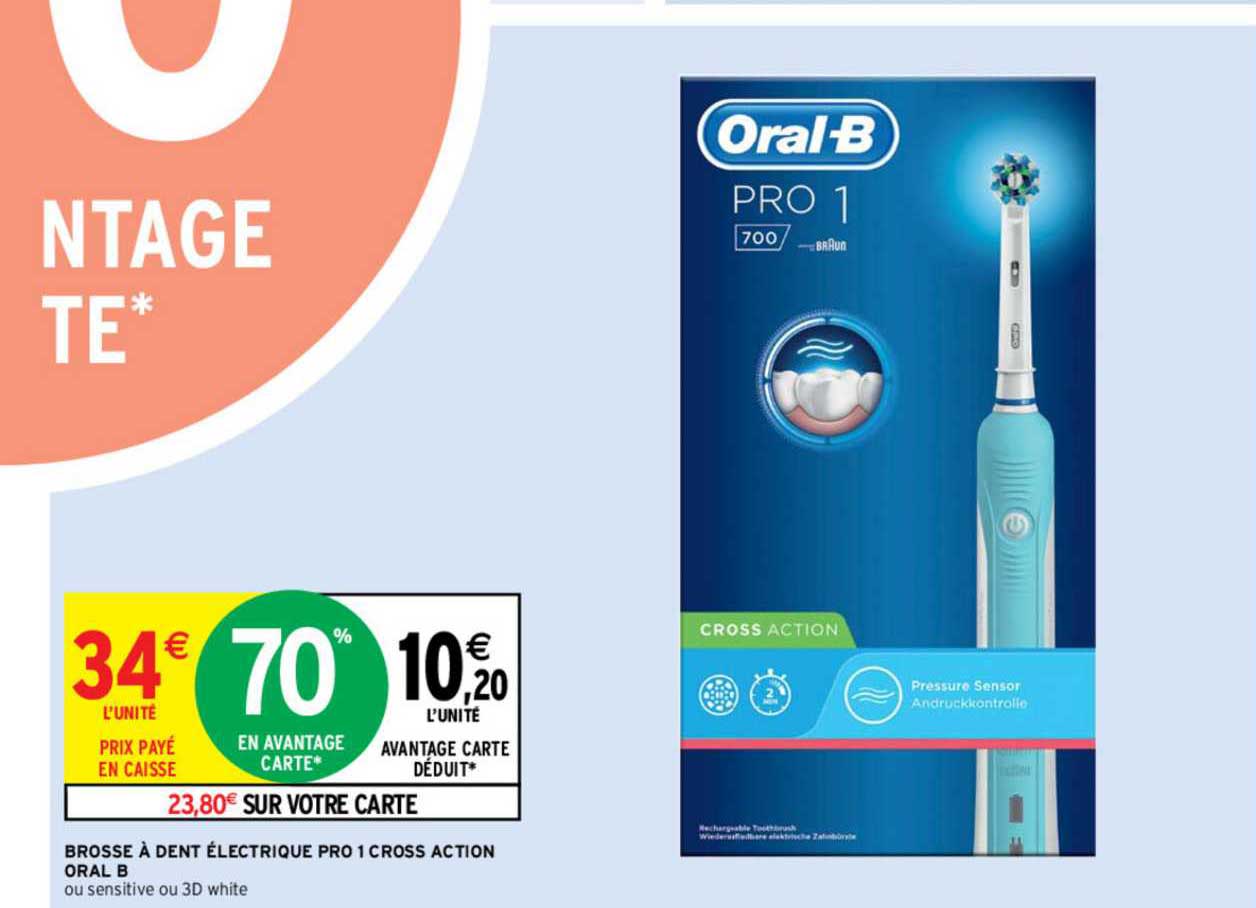 brosse à dent électrique pro 1 cross action oral b