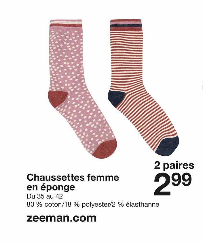 Chaussettes Femme En éponge