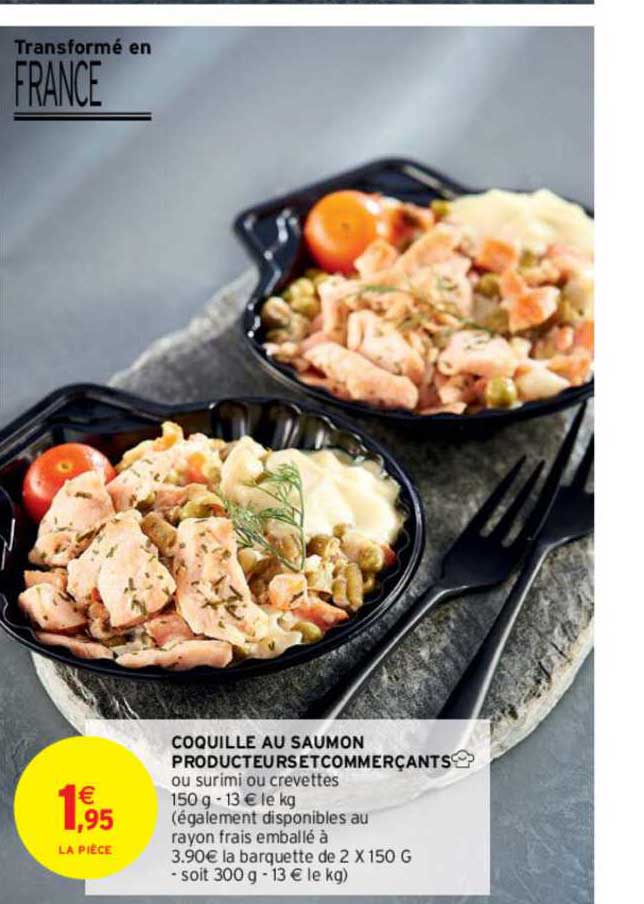 coquille au saumon producteurs et commerçants