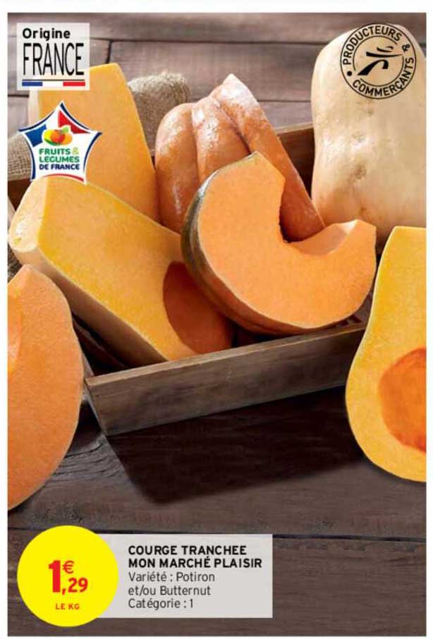 courge tranchée mon marché plaisir