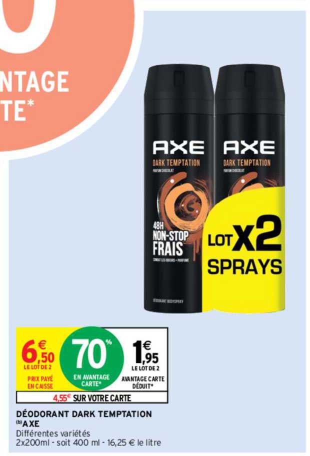déodorant dark temptation axe