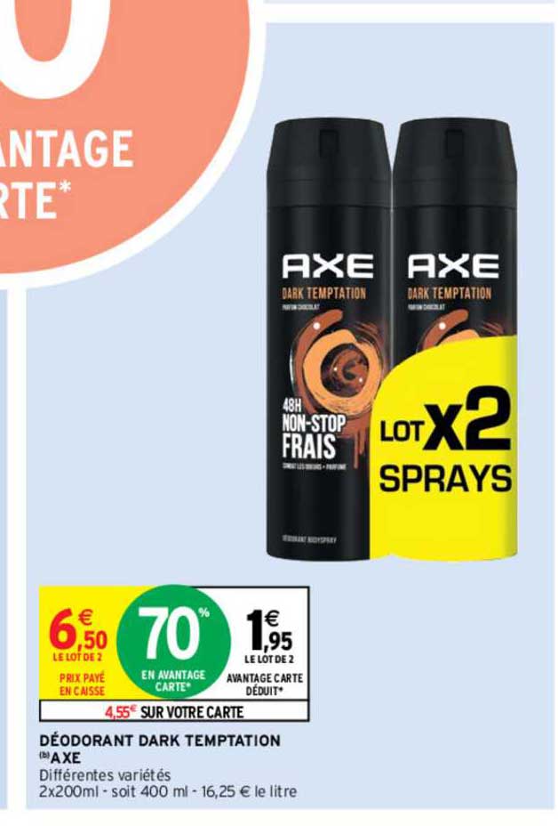 déodorant dark temptation axe