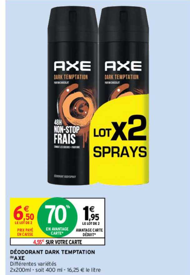 déodorant dark temptation axe