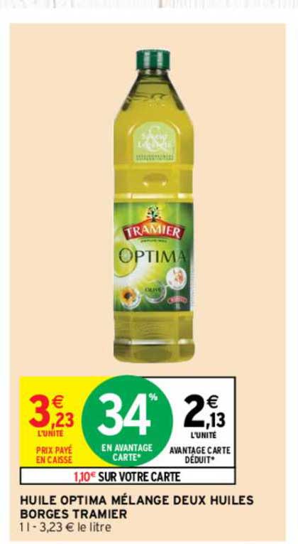 huile optima mélange deux huiles borges tramier
