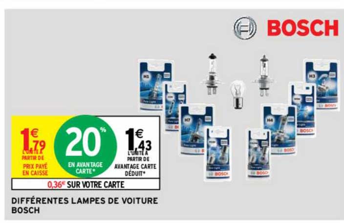 lampes de voiture bosch