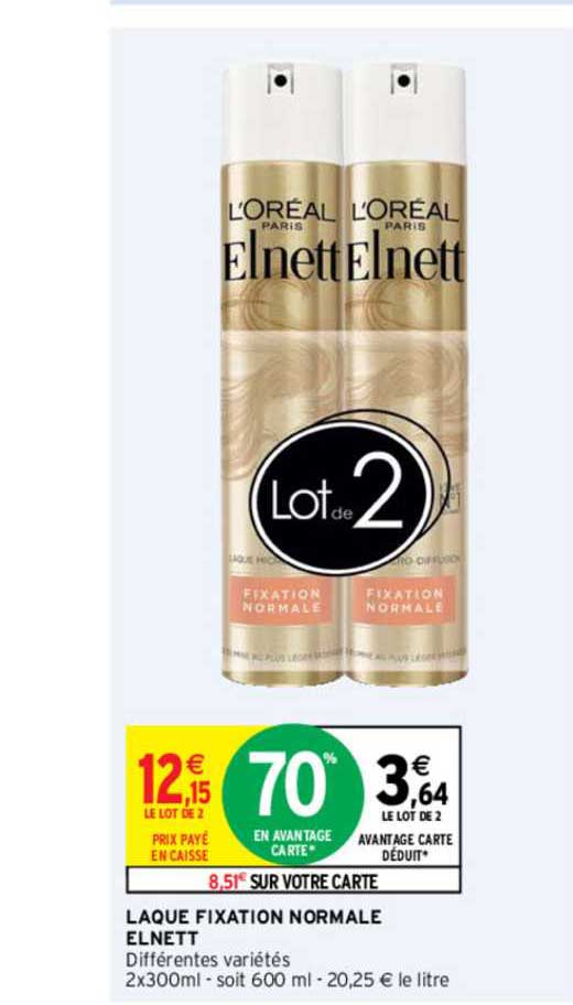 laque fixation normale elnett