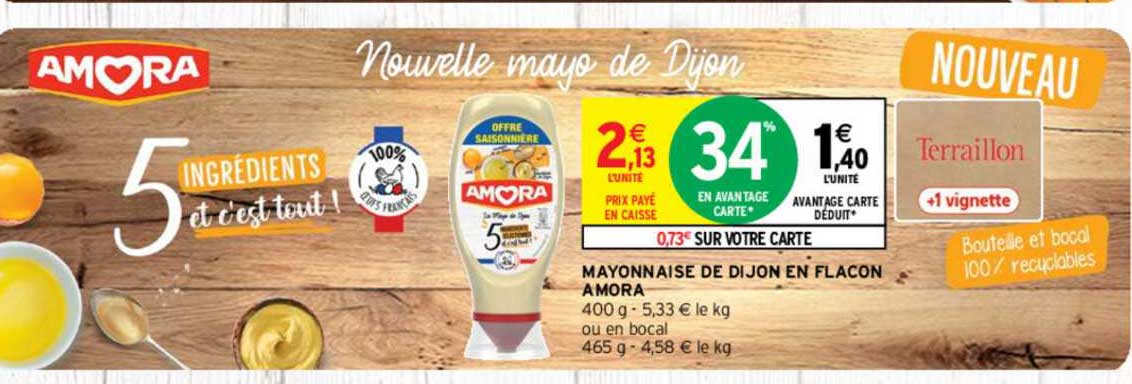 Mayonnaise De Dijon En Flacon Amora