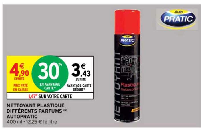 nettoyant plastique différents parfums autopratic