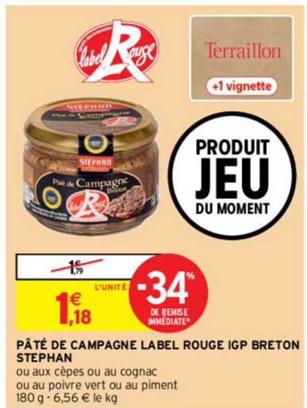 Pâté De Campagne Label Rouge Igp Breton Stephan