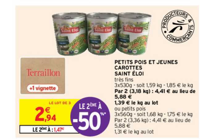 petits pois et jeunes carottes saint éloi