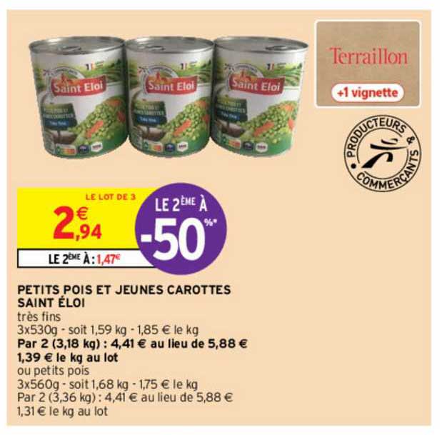 petits pois et jeunes carottes saint éloi