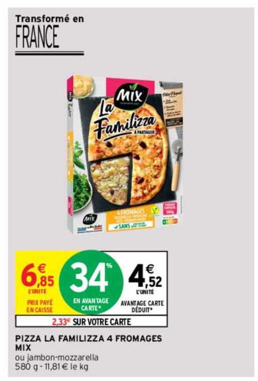 Pizza La Familizza 4 Fromages Mix