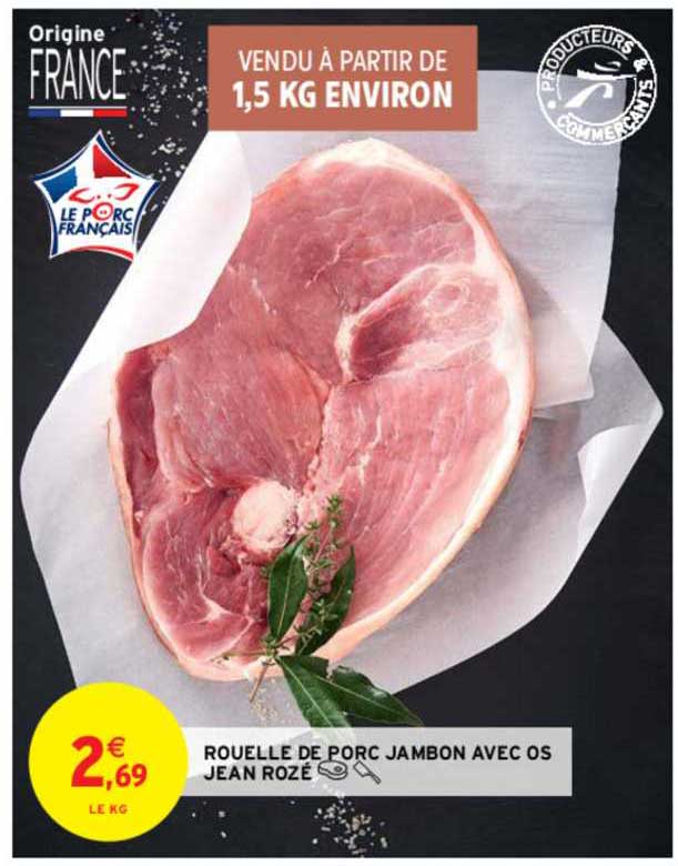 rouelle de porc jambon avec os jean rozé